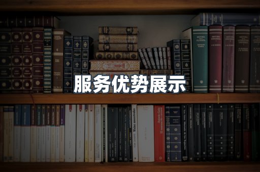 服务优势展示